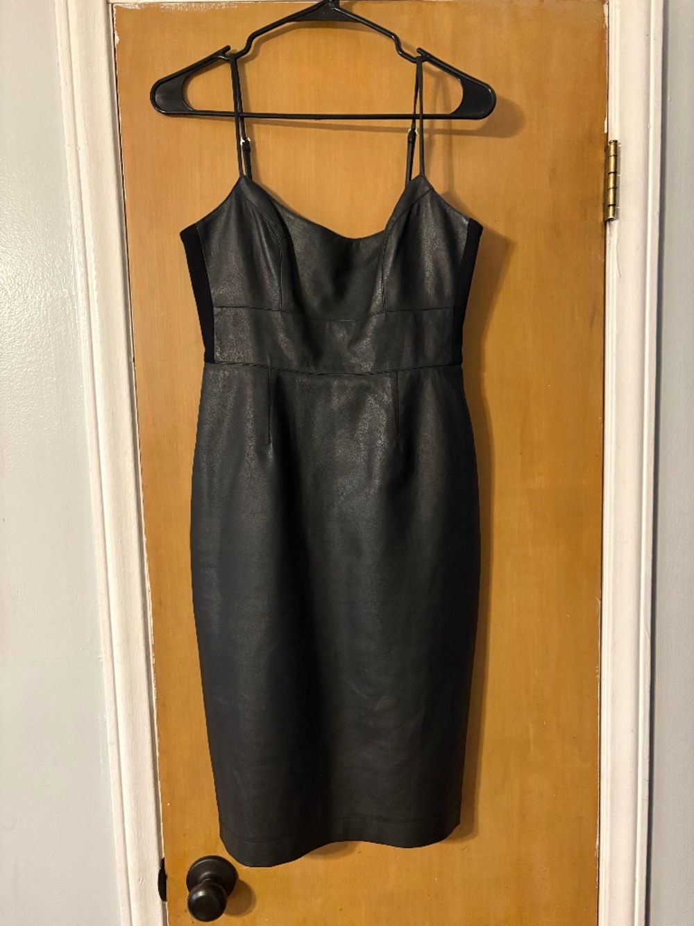 Faux Leather Dress